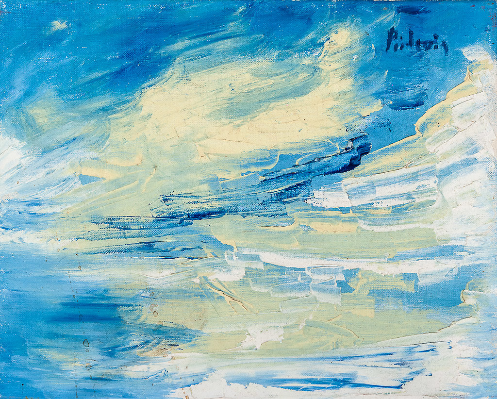 Oeuvre bleue de Chris Poidevin