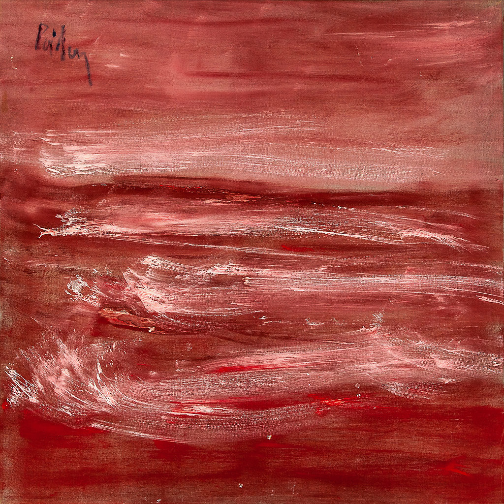 Oeuvre rouge de Chris Poidevin