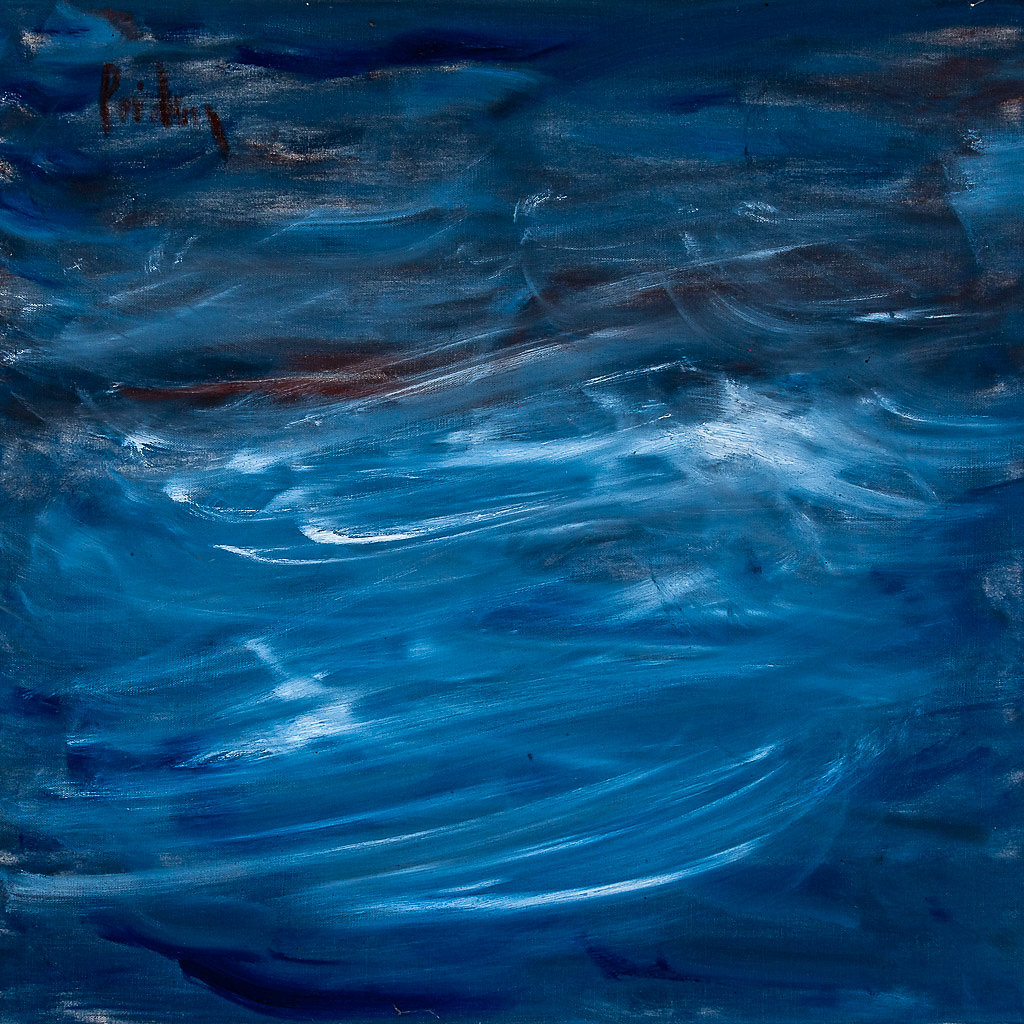 Oeuvre bleue de Chris Poidevin