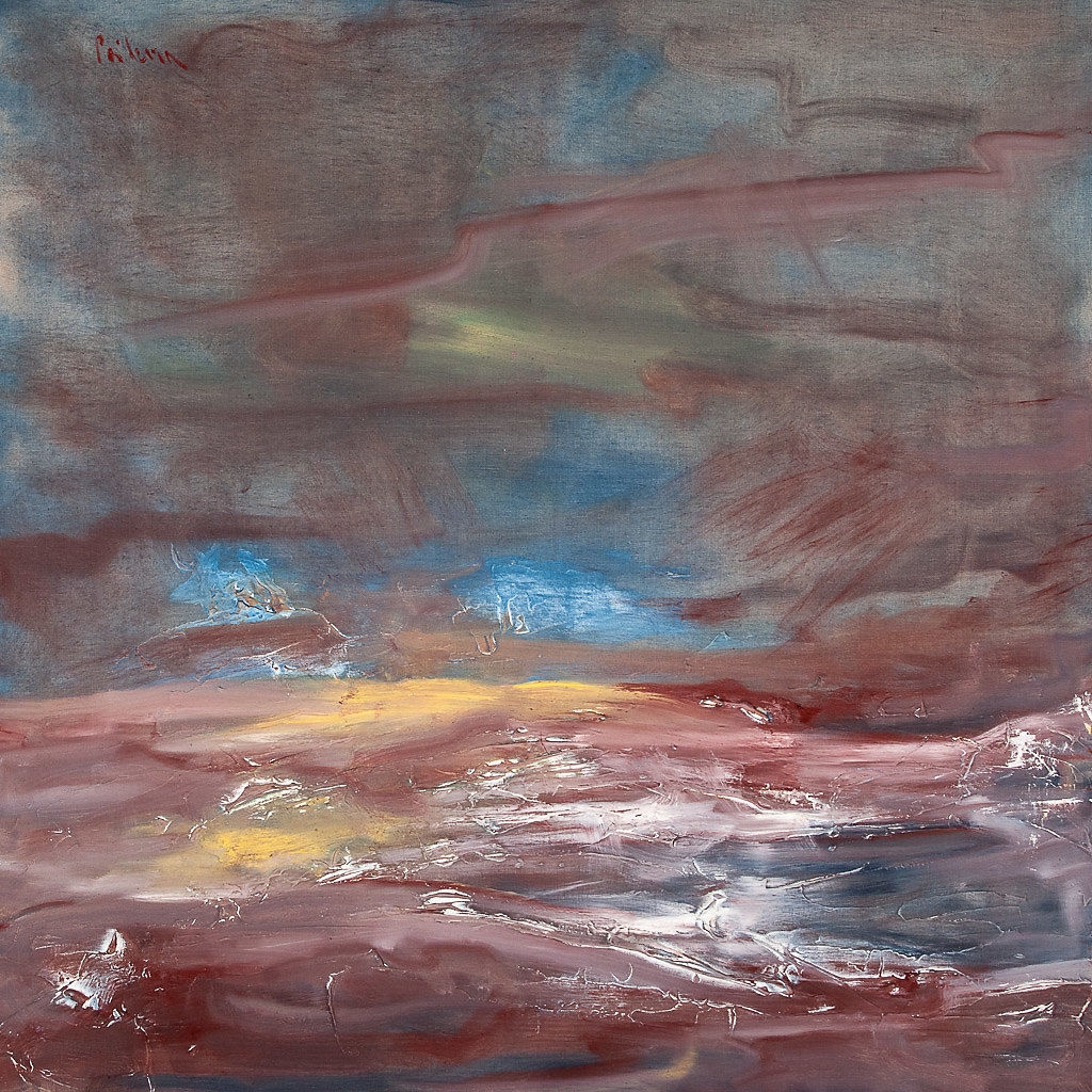 Oeuvre bleue de Chris Poidevin