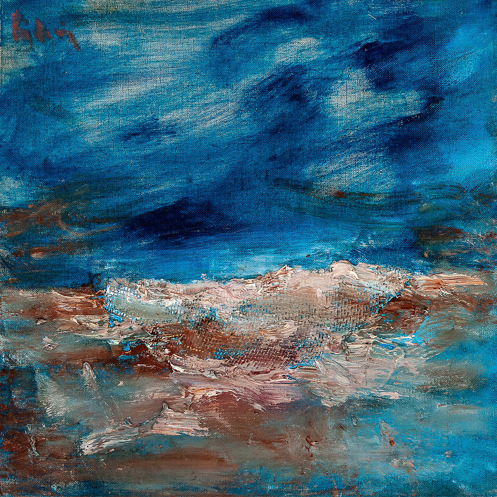 Oeuvre bleue de Chris Poidevin